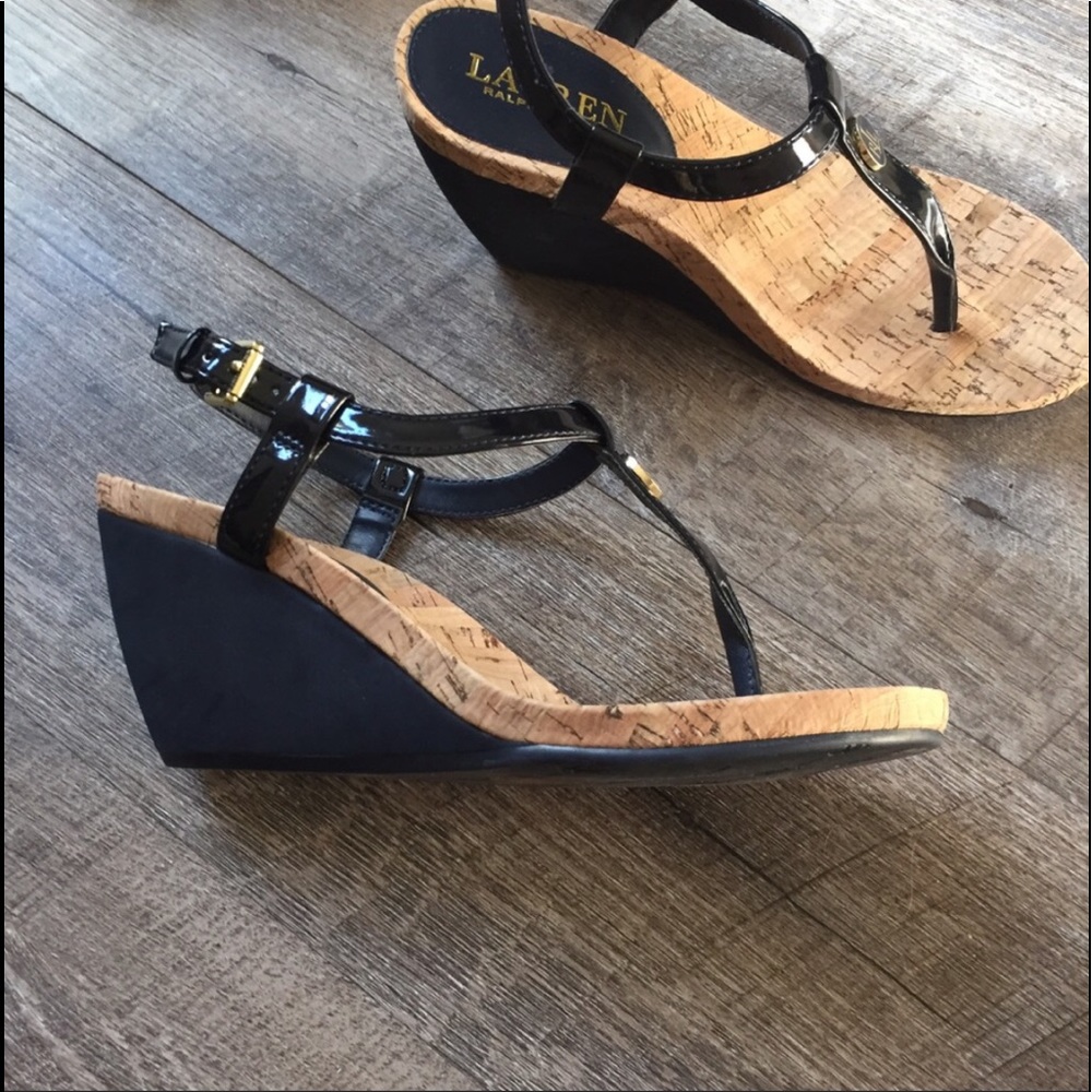 RL Wedge Sandals